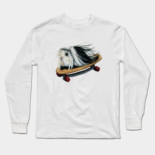 Guinea Pig Longboard Skater Long Sleeve T-Shirt